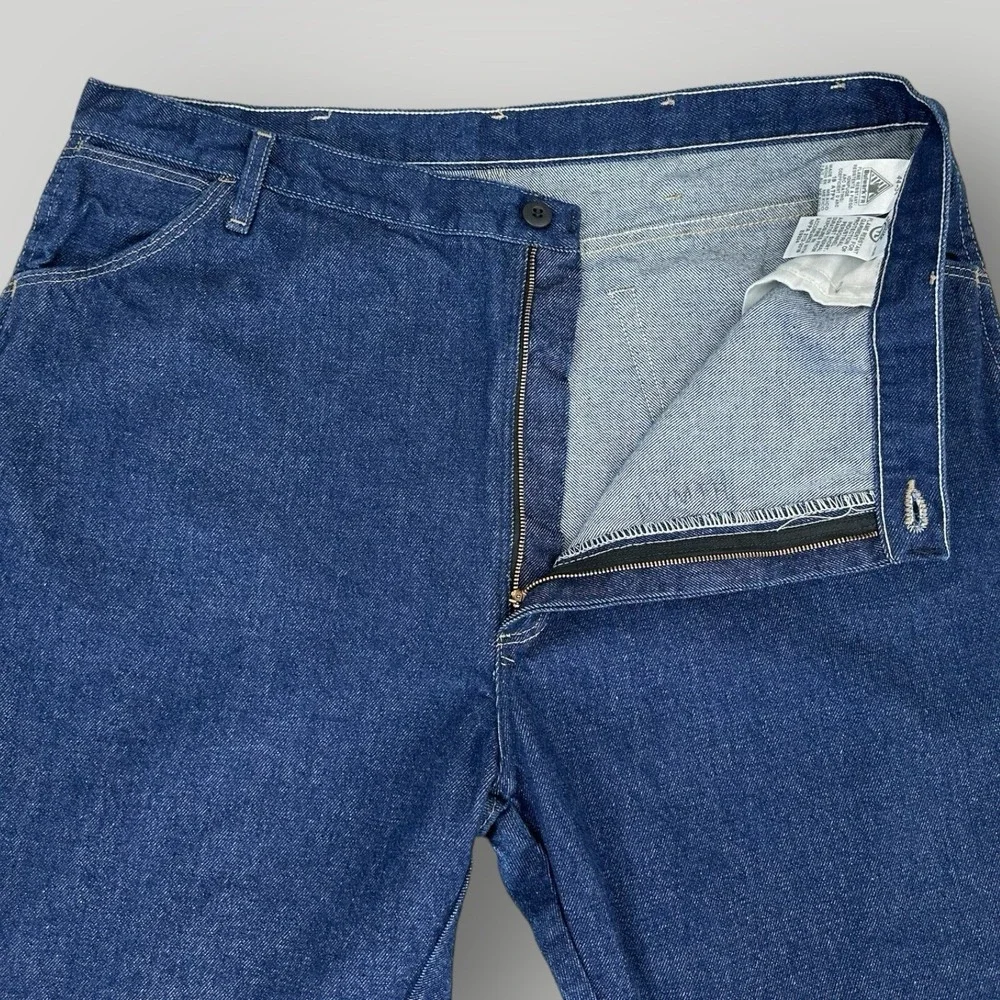 Bulwark FR Jeans Men Size 44x34‎ Blue Denim Relaxed Fit Fire Resistant Straight